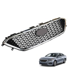 Front Upper Grille Chrome Honeycomb W/O Radar Hole 2015-2017 Sonata