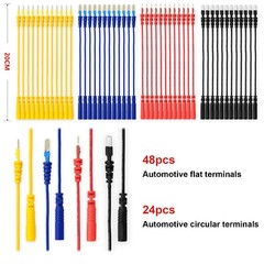 92PCS Automotive Multimeter Circuit Test Leads kit Electric Probe Alligator Clip