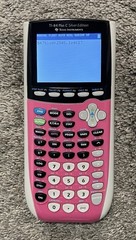 Texas Instruments TI-84 Plus C Silver Edition Graphing Calculator – Pink Tested
