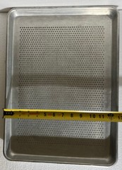 Commercial Grade Bakery Perforated 12 7/8x 17 Half Size Sheet Pans Baking
