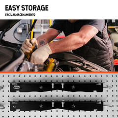 2Pcs Wheel Toe Alignment Tool Plate Kit with two 5M tape measures Orange/Black