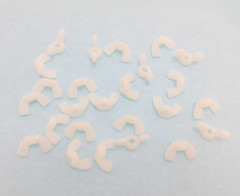 25 Pack 1/4-20 Nylon Wing Nuts – Off White(Natural Nylon Finish) NWN-1420-W