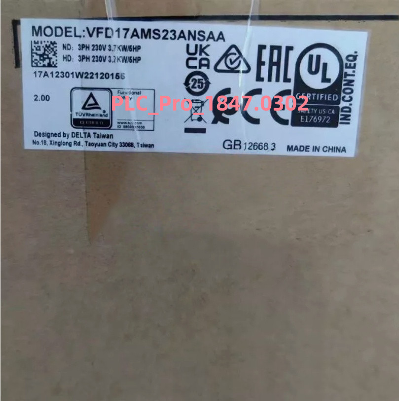 1PCS Brand New DELTA VFD17AMS23ANSAA Frequency Converter Fast delivery