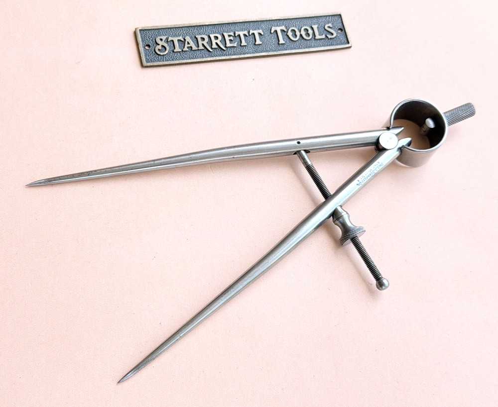 STARRETT No.277-6 Spring-Type Dividers With Round Legs- 6” Size & Capacity. USA