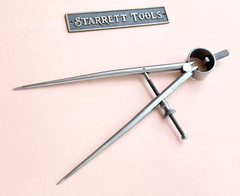 STARRETT No.277-6 Spring-Type Dividers With Round Legs- 6” Size & Capacity. USA
