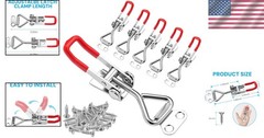 Quick Release 6 Adjustable Toggle Latch Clamps – Strong 330Lbs Hold with Screws