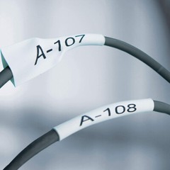 Black Ink White Yellow Heat-Shrink Tube Compatible with Brother HSe 211 221 231