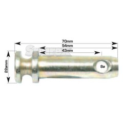 K903399 Linkage Pin for David Brown 770 780 885 1190 1194 850 880 950 990