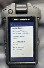 Motorola Si500 Body-Worn Camera | Powers On