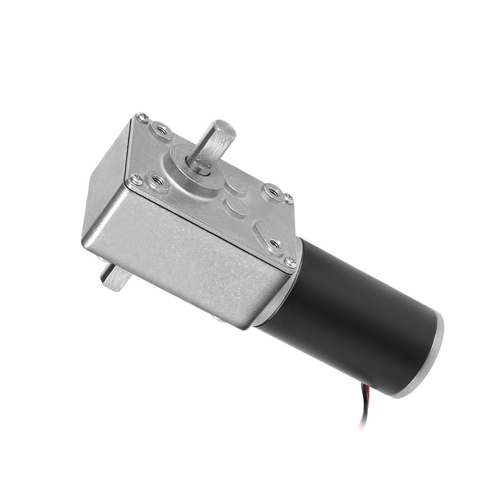 Double Shaft Worm Gear Motor DC 24V,65RPM/High Torque Speed Reduction Motor