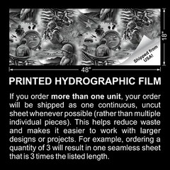 Army Memorial 24 – 18″x46″ Hydrographic Film Hydro Dipping Dip Water Transfer