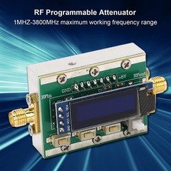 Hilitand 1-3800MHz Digital Attenuator 0-31dB 1dB Step RP SMA 5V CNC Shell