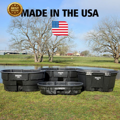 Stock Tank 100-Gallons Structural Foam Heavy Duty Container for Livestock/Animal