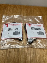 (Qty.2) CARLING P267T-1D-RND MTL Miniature Push Buttn Switch Nickel SPST Extende