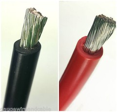 4 Gauge AWG Copper Battery Cable Marine Grade Tinned – Boat,Car,Truck,RV,Solar