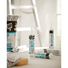 12-Pack DAP Alex Plus Acrylic Latex Caulk Plus Silicone Interior Exterior White