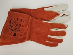 MIG Gloves Revco Black Stallion 25CK Kidskin Palm / Cowhide Back NEW TIG