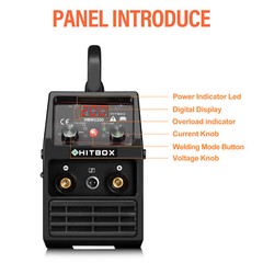 HITBOX 3 in 1 MIG Welder 110V 220V DC MMA LIFT TIG MIG Welding Machine Flux Core