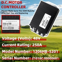 EZGO Curtis Controller 1206HB-5201, 2010-2019 EZGO/Cushman Golf Carts PN 612632