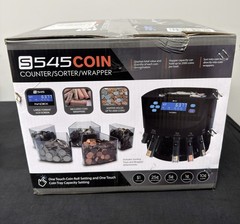 Nadex S545 Pro Coin Counter Sorter Wrapper Black 2000 Coin Hopper w Wrappers