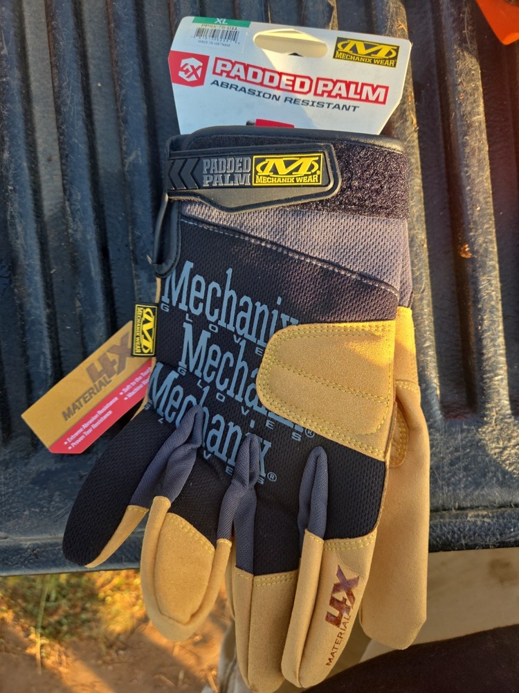 Mechanix Wear X-Large Black/Tan Padded Palm Work Gloves