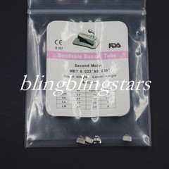 50 Kits Dental Orthodontic Bonding Buccal Tubes 1st/2nd Molar Roth/Edgewise/MBT