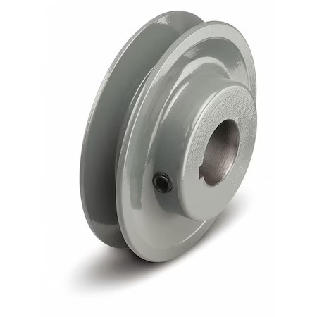 5/8 In Fixed Bore 1 Groove V-Belt Pulley 3.55 In Od, Bk3458