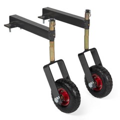 Titan Attachments Landscape Rake Wheels 10″ Diameter Pair Adjustable Height