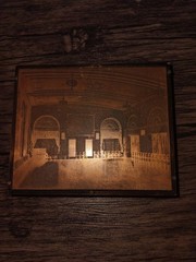 Harrisburg Pa Ballroom Letterpress Printing Block Copper On Wood Block