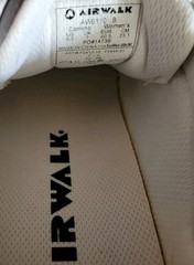 AirWalk Womens Camino Gray/white Shoes Size 8.5 B