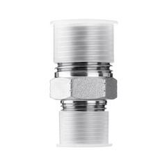Pack of 10 Hydraulic Adapter Fittings 3/8″ NPTF Male x 1/2″ NPTF Male with Cover