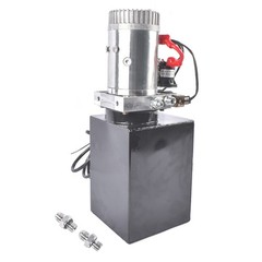 Power Unit Hydraulic Pump Dump Trailer 8 Quart Double Acting 3200 PSI Max 12V DC