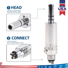 NSK Style Dental Slow Low Speed Handpiece Air Motor E-type 4 Holes Micromotor 4H