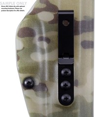 HolsterSmith Universal Metal Belt Clip for Holster Making – (Model 5) – (3-Ho…