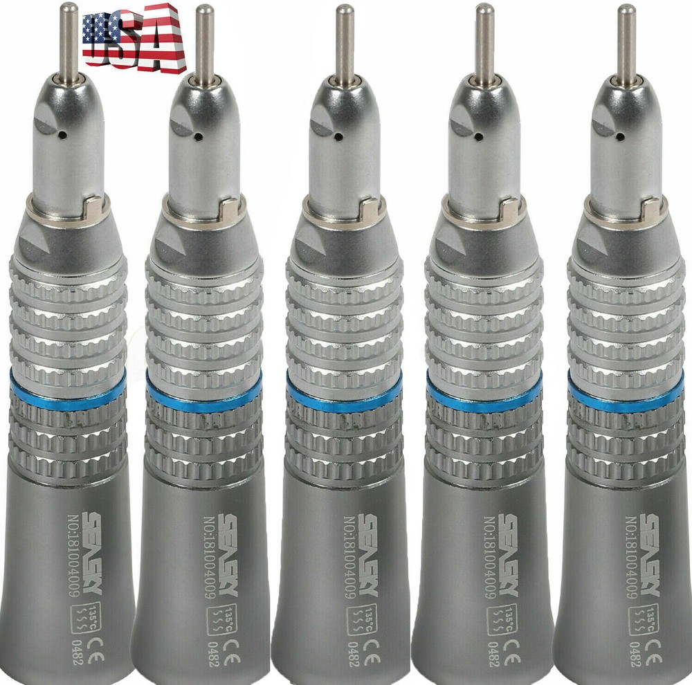 5PCS Dental low speed Surgical Straight handpiece NoseCone E-type Fit HP 2.35mm