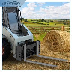 45″ Skid Steer Pallet Fork Frame W/ Receiver Hitch 2500lbs Kubota Bobcat Tractor