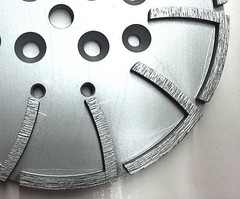 10” Pro Concrete Grinding Head Disc Plate for Edco Floor Grinder-20 Segs PREMIUM