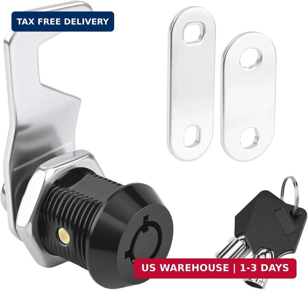 Harbor Freight Tool Cart Lock – Zinc Alloy (5/8 Inch 1 Pack-Black) – Hook Cam