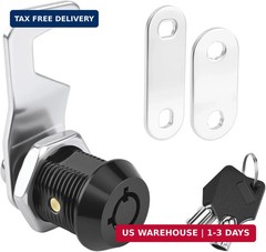 Harbor Freight Tool Cart Lock – Zinc Alloy (5/8 Inch 1 Pack-Black) – Hook Cam