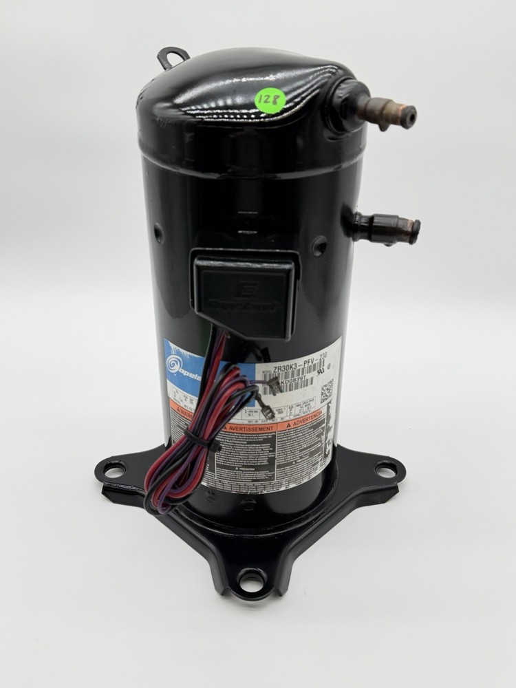 New Copeland Scroll Compressor ZR30K3-PFV-230/1/60 VAC-R-22-AC/Heat Pump Duty