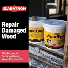 WoodEpox 2-Pint Gel Filler – Water-Resistant Adhesive for Indoor & Outdoor Use