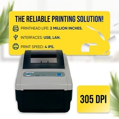 SATO CG412DT Direct Thermal 4×6 Label Printer – similar to Dymo LabelWriter 4XL