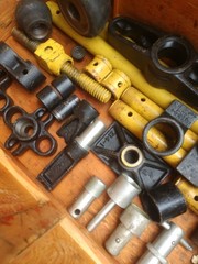 Large lot of Enerpac & Blackhawk hydraulic cylinder attachments and parts