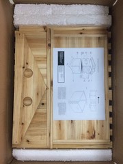 Auto Shed Honey Beehives Cedarwood Bee Box Beekeeping Hive with 7pcs Bee Frames