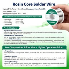 Tin Rosin Core Solder Wire 1.0mm 1.2mm Electrical Soldering Flux Wire