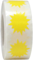 Color Coding Burst Labels Starburst Design | 1″ Inch | 500 Pack | Pick One Color