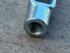 Sandbaggy 5/8″-18 Adjustable Yoke End – Galvanized [Pins Included]
