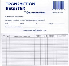 24 Check Registers for Personal Use – Easy to Read Checkbook Organizer