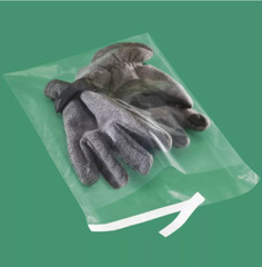 25 Pack Clear 9 x 12 Resealable Poly bags Uline self-seal adhesive lip 1.5 MIL
