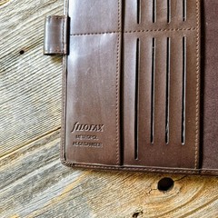Filofax Metropol A5 Organizer Binder | Chocolate Brown Faux Leather